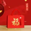 Bolsa de Lona Estilo Chinês em Estoque com Estampa Completa para Festivais, Bolsa de Presente, Bolsa Tote de Lona Impermeável com Logo, Grande Capacidade