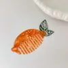 Novo Pente Flor Tulipa em Formato de Animal, Criativo e Divertido, Pente de Maquiagem de Acetato Vegetal de Alta Qualidade, Pente Portátil para Penteado