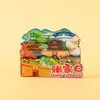 Imanes de Refrigerador de Madera de Monumentos Chinos, Ciudades Turísticas, Hong Kong, Macao, Qingdao, Xuzhou, Imanes de Refrigerador de Shanghái al por Mayor