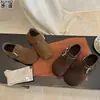 Versión de piel de vaca suela súper suave no cansa los pies zapatos cómodos zapatos de mujer con terciopelo completamente cerrados zapatos Birkenstock mocasines sin cordones zapatos de algodón