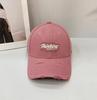 Nueva gorra de béisbol para mujer, estilo americano de lana gruesa versátil, estilo coreano rígida elegante que favorece el rostro, gorra de hombre con visera de pico de pato