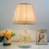 Lámpara de Mesita de Noche para Dormitorio Lámpara Estilo Europeo Lámpara Estilo Americano Lujo Cálido Simple Moderno de Moda Luz de Cristal Lujo Lámpara de Escritorio de Lujo
