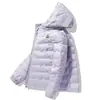 Jaqueta de Penas Camel HJCAMEL Masculina e Feminina Leve Outono e Inverno Quente Com Capuz Penas de Pato Casaco Feminino À Prova de Vento Inverno