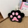 Bolsa infantil de pelúcia de desenho animado para outono e inverno, garra de gato fofa, corrente macia para ombro, bolsa carteiro, porta-moedas para meninas, atacado