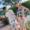 Traje de baño conservador de tres piezas para pareja, deportivo, dividido, para estudiante, coreano, tipo bóxer, adelgazante, para aguas termales, traje de baño para mujer