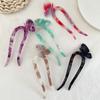 Horquilla de acetato de mariposa en forma de U para moño con cabeza de bola, estilo antiguo, combinable con todo, horquilla de plástico, accesorios para el cabello, venta al por mayor