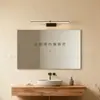Luz frontal de espejo danesa minimalista de tira larga, luz moderna simple para maquillaje de baño, lámpara de pared de fondo de pasillo, accesorios de iluminación de Zhongshan