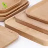 Tabla de Pizza de Haya Bandeja de Madera para Filete Plato de Madera Tabla de Cortar Tabla para Cortar Fruta Hogareña Rectangular Plato Japonés para Pan