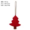 Novo enfeite de árvore de Natal em tecido xadrez de Natal, pequena decoração de árvore pendurada em tecido xadrez vermelho e preto, decoração de atmosfera para vitrine de árvore de Natal