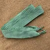 Cordones a cuadros de 2.5 cm estilo británico cordones de tela escocesa zapatos de lona zapatos de cuero cordones para mujer