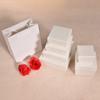 Nuevo Caja de Cristal Blanco de Cuero Roto de Colores Caja de Regalo Caja de Joyería Colgante de Tapa Cielo y Tierra Set de Bolsas de Papel Venta al por Mayor