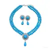 Conjunto de Brincos Pendentes de Pérola com Cravação de Diamantes e Colar, Corrente Clavícula Estilo Palácio Retrô, Joias de Luxo Leve e de Alto Padrão para Mulheres