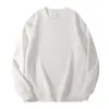 Sudadera de forro polar austriaco con cuello redondo para hombre de 400 g, jersey de cuello redondo para pareja de otoño e invierno, sudadera de forro polar negra holgada de manga larga