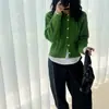 Cardigã de tricô grosso e macio estilo retrô coreano com gola redonda para mulheres, nova coleção outono/inverno, com mangas raglan, jaqueta suéter de comprimento curto