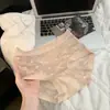 Bragas sexys, transparentes y seductoras de encaje para mujer, con un diseño de cintura media, malla de seda de hielo de secado rápido y una silueta favorecedora, con fuelle de seda de morera