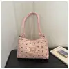 Bolso tote de lona ligero de gran capacidad nuevo transfronterizo bolso plisado de moda para mujer bolso de hombro único bolso de mano versátil para ir al trabajo