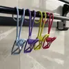 Ganchos y Clips de Metal y Plástico Recubierto de Colores para Ropa, Calcetines, Papelería, Fotos, Ganchos Curvos Estilo Japonés y Coreano para Cocina y Baño