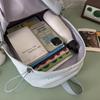 Mochila Nueva Estilo Japonés Ins de Aspecto de Alta Calidad Fresca y Dulce de Color Caramelo con Lazo para Estudiantes de Secundaria y Preparatoria Mochila Ligera