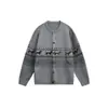 Marca de streetwear outdoor Rumeng, suéter de tricô casual retrô, unissex, outono/inverno, corte solto, adequado para casais, versátil para o dia a dia