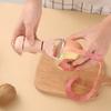 Utensílios de Cozinha Multifuncional Descascador de Melão e Frutas Planeador com Lâmina de Aço Inoxidável com Pedra de Afiar Dupla Vibrato