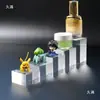 Columna Quadrada Transparente de Acrílico Suporte de Cristal Modelo de Brinquedo Suporte de Exibição Cosméticos Joias Cerâmica Antiga Suporte de Base
