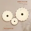 Lámpara de Techo para Dormitorio Estilo Simple de Mediados de Siglo Retro Redonda Flor Nogal Lámpara para Dormitorio Principal Estilo Wabi-Sabi Lámpara de Habitación 2025