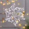 Materiales DIY Decoraciones Navideñas Decoración de Copo de Nieve Escena de Árbol de Navidad Paquete Suministros Festivos Colgante de Arreglo Accesorios