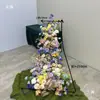 Flores de Mesa em Cascata, Decorações de Casamento com Rosas, Arranjos de Hotel, Exposição de Aniversário, Decoração de Janela, Flores Artificiais