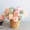 Flores de margarita artificiales para tenis de mesa, decoración de sala de estar, arreglo de escena de boda, accesorios de fotografía, adornos de escritorio, flores de diente de león artificiales