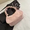 Bolsa Plissada para Mulheres 2026 Primavera Nova Tendência Moda Bolsa de Ombro Textura de Nicho Versátil Estilo Ins Bolsa de Mão Bolsa de Ombro