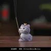 Ornamento Criativo de Gatinho Fofo Porta Incenso para Uso Interno em Casa, Bandeja de Incenso, Suporte de Incenso, Queimador de Incenso, Pet de Chá para Mesa de Chá, Queimador de Incenso