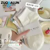 Calcetines Cortos Zobalen para Primavera y Otoño, Calcetines Lisos para Mujer, Algodón Puro, Estilo Japonés, Calcetines Cortos Coloridos Casuales Deportivos para Estudiantes, Absorbentes de Sudor y Antibacterianos