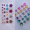 Pegatinas de Cristal Pegatinas de Cara de Hada Niños Niña Corazón Viento de Princesa Pegatinas Decorativas para la Cara Pintura Pegatinas de Maquillaje para Escenario