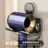 Soporte para secador de pelo con ventosa, soporte de pared para secador de pelo para baño, soporte para secador de pelo con enrollacables, gadget de almacenamiento para el hogar