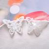 Hollow tridimensional rosa blanco rostro brillante Super hada parche de mariposa accesorios para el cabello hechos a mano aretes joyería DIY accesorios para mujer al por mayor