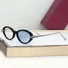 2026 Novos Óculos de Sol Femininos Estilo Oval Nerd Leopardo Transfronteiriços Ct0634, Óculos de Sol Masculinos Kajia Férias Cool
