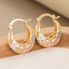 Los Pendientes Más Vendidos de Cao Shi para Mujer en Shein, Elegantes Pendientes de Mariposa Tricolor Estilo Pastoral, Metal Calado Mate
