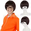 Peruca Masculina Corte Tigela Loiro Fantasia de Cogumelo Peruca com Franja Resistente ao Calor para Uso Diário Festa Halloween Fantasia