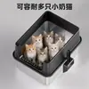 Bandeja Sanitaria para Gatos Cerrada Grande Desodorizante de Acero Inoxidable, Desmontable, Fácil de Limpiar, Engrosada, Antisalpicaduras, Nuevo Modelo de Inodoro para Gatos