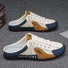 Meias-chinelos masculinos de verão de malha respirável, sapatos casuais slip-on para exterior, sapatos casuais modernos e versáteis de sola macia