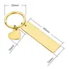 Llavero redondo largo de acero inoxidable con espejo de gran venta en comercio exterior, etiqueta pequeña, accesorios DIY, colgante láser brillante