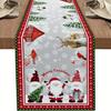 Ventas Directas de Fábrica Lino Impreso Navideño Runner de Mesa Personalizado Manteles Individuales para Restaurante Cocina Decoración Festiva Mantel Venta al por Mayor