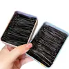 Pinza de Acero Negra en Forma de U para Mujeres, Pasador para Flequillo Lateral, Pinza de Pelo Simple para Fijar Cabello Suelto en la Parte Posterior de la Cabeza, Accesorio para el Cabello de Pasador
