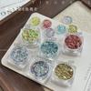 Huasi Die - Material para Nail Art Coleção Grande de Decorações com Glitter Série, Brilhante Colorido Estilo Coreano Pequeno Strass Glitter