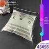 Saco de embalagem para exportação de roupas saco de aviso para roupas com zíper saco transparente de aviso 45*55cm atacado
