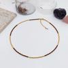 Otoño e Invierno Estilo Bohemio Europeo y Americano Cuentas Redondas Japonesas MGB Tejidas Cadena para Clavícula con Cuentas Collar Apilado Personalizado para Mujer