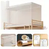 Mosquitero para dormitorio estudiantil todo incluido Nanjiren, adecuado para literas altas y bajas, para camas individuales de estudiantes de secundaria