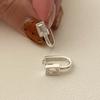 Pendientes Fanghao de Plata de Ley 925 Estilo K Coreano Fan Zhiqiao para Mujer Moda Simple Pendientes Estilo Ins Pendientes Xiaohongshu