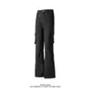 Jeans de estilo montanha high street retrô americano, novas calças camufladas de workwear de outono, calças casuais largas de alta qualidade