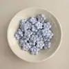 Cuentas de Flor UV de Color Sólido de Alta Calidad Acrílico DIY Cadena para Teléfono Colgante Encanto para Bolso Accesorios Materiales Venta al Por Mayor